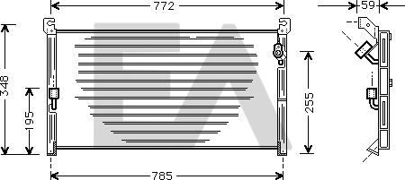 EACLIMA 30C71004 - Kondenser, kondisioner furqanavto.az