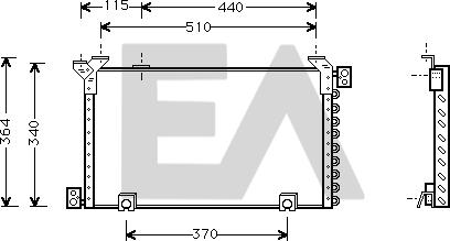 EACLIMA 30C71008 - Kondenser, kondisioner furqanavto.az