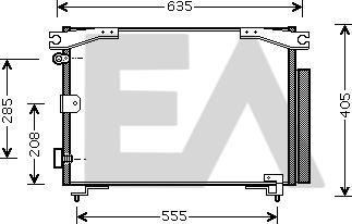 EACLIMA 30C71033 - Kondenser, kondisioner furqanavto.az