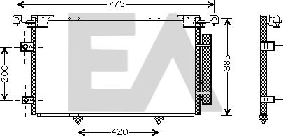 EACLIMA 30C71037 - Kondenser, kondisioner furqanavto.az