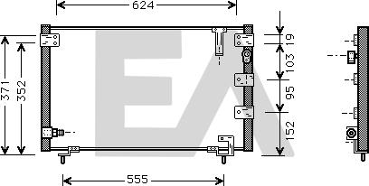 EACLIMA 30C71024 - Kondenser, kondisioner furqanavto.az