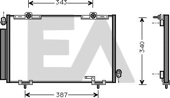 EACLIMA 30C71021 - Kondenser, kondisioner furqanavto.az