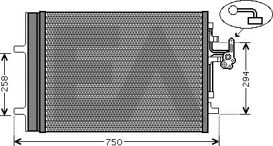 EACLIMA 30C78014 - Kondenser, kondisioner furqanavto.az