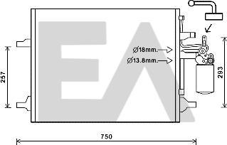 EACLIMA 30C78015 - Kondenser, kondisioner furqanavto.az