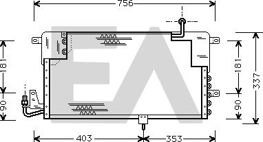 EACLIMA 30C77005 - Kondenser, kondisioner furqanavto.az