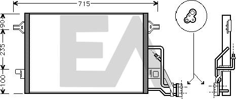 EACLIMA 30C77019 - Kondenser, kondisioner furqanavto.az