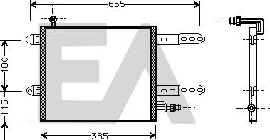 EACLIMA 30C77011 - Kondenser, kondisioner furqanavto.az