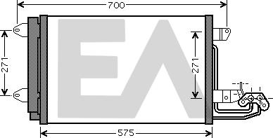 EACLIMA 30C77025 - Kondenser, kondisioner furqanavto.az