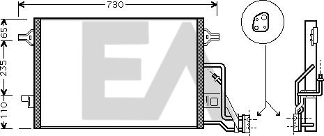 EACLIMA 30C77020 - Kondenser, kondisioner furqanavto.az