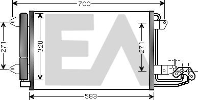 EACLIMA 30C77023 - Kondenser, kondisioner furqanavto.az
