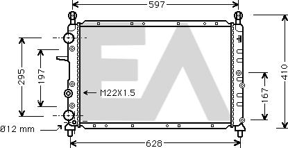EACLIMA 31R40004 - Radiator, mühərrikin soyudulması furqanavto.az