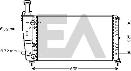 EACLIMA 31R40007 - Radiator, mühərrikin soyudulması furqanavto.az