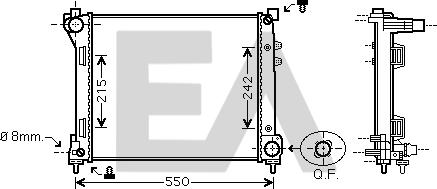 EACLIMA 31R40013 - Radiator, mühərrikin soyudulması furqanavto.az