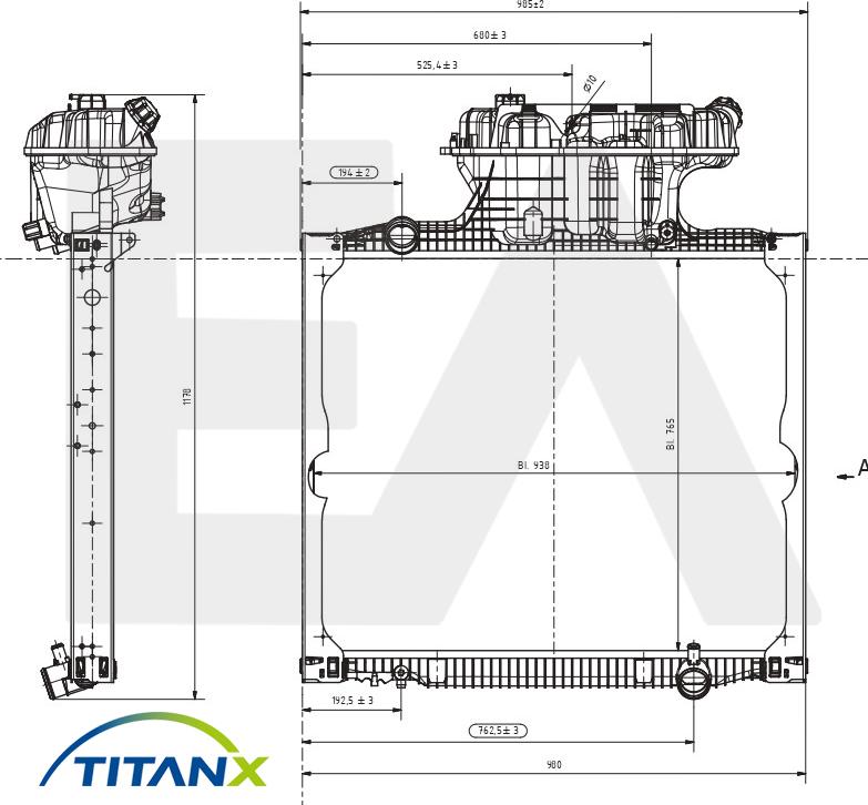 EACLIMA 31R47005T - Radiator, mühərrikin soyudulması furqanavto.az