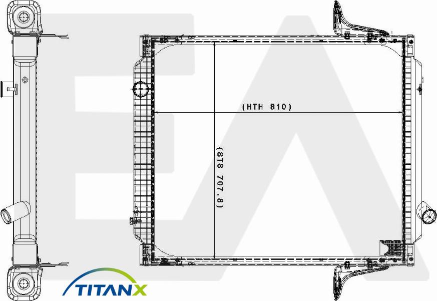 EACLIMA 31R59029T - Radiator, mühərrikin soyudulması furqanavto.az