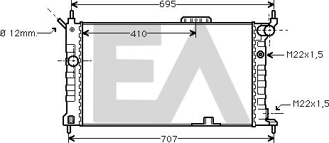 EACLIMA 31R54059 - Radiator, mühərrikin soyudulması furqanavto.az