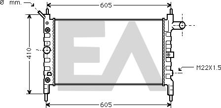 EACLIMA 31R54014 - Radiator, mühərrikin soyudulması furqanavto.az