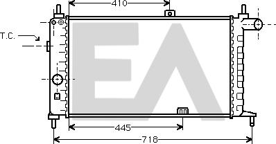 EACLIMA 31R54039 - Radiator, mühərrikin soyudulması furqanavto.az