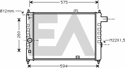 EACLIMA 31R54030 - Radiator, mühərrikin soyudulması furqanavto.az