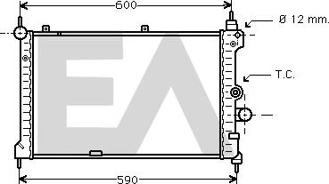 EACLIMA 31R54075 - Radiator, mühərrikin soyudulması furqanavto.az