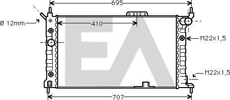 EACLIMA 31R54156 - Radiator, mühərrikin soyudulması furqanavto.az