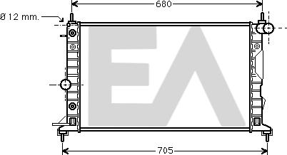 EACLIMA 31R54109 - Radiator, mühərrikin soyudulması furqanavto.az