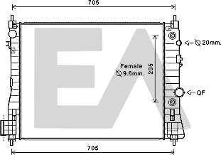 EACLIMA 31R54138 - Radiator, mühərrikin soyudulması furqanavto.az