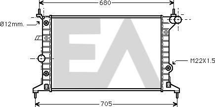EACLIMA 31R54171 - Radiator, mühərrikin soyudulması furqanavto.az