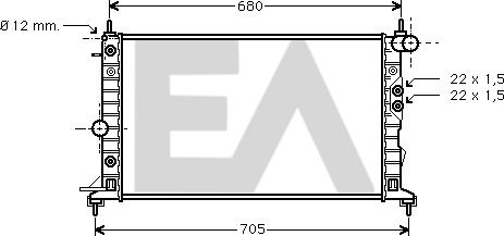 EACLIMA 31R54172 - Radiator, mühərrikin soyudulması furqanavto.az