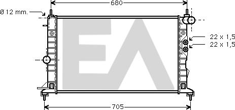 EACLIMA 31R54177 - Radiator, mühərrikin soyudulması furqanavto.az