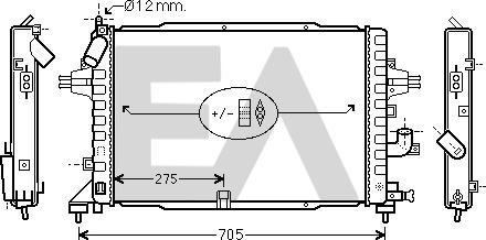 EACLIMA 31R54206 - Radiator, mühərrikin soyudulması furqanavto.az