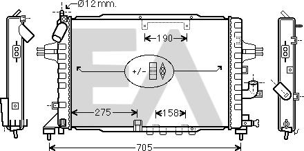 EACLIMA 31R54202 - Radiator, mühərrikin soyudulması furqanavto.az