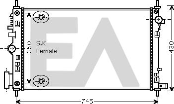 EACLIMA 31R54225 - Radiator, mühərrikin soyudulması furqanavto.az