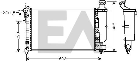 EACLIMA 31R55094 - Radiator, mühərrikin soyudulması furqanavto.az