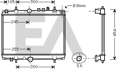 EACLIMA 31R55091 - Radiator, mühərrikin soyudulması furqanavto.az