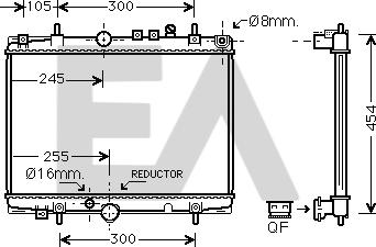 EACLIMA 31R55041 - Radiator, mühərrikin soyudulması furqanavto.az