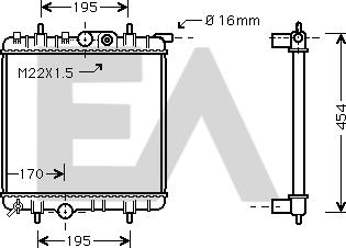 EACLIMA 31R55042 - Radiator, mühərrikin soyudulması furqanavto.az