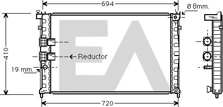 EACLIMA 31R55055 - Radiator, mühərrikin soyudulması furqanavto.az