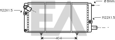 EACLIMA 31R55065 - Radiator, mühərrikin soyudulması furqanavto.az