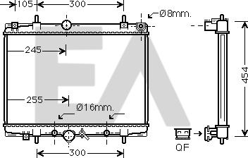 EACLIMA 31R55089 - Radiator, mühərrikin soyudulması furqanavto.az