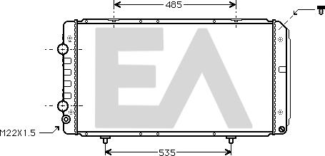 EACLIMA 31R55080 - Radiator, mühərrikin soyudulması furqanavto.az