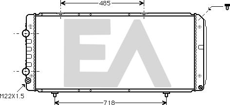 EACLIMA 31R55034 - Radiator, mühərrikin soyudulması furqanavto.az