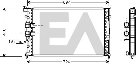 EACLIMA 31R55036 - Radiator, mühərrikin soyudulması furqanavto.az