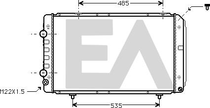 EACLIMA 31R55031 - Radiator, mühərrikin soyudulması furqanavto.az