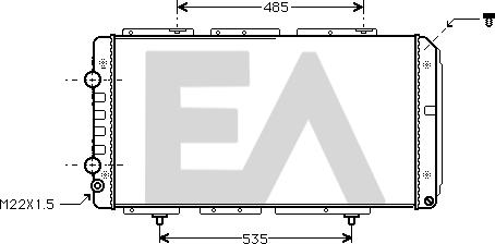 EACLIMA 31R55033 - Radiator, mühərrikin soyudulması furqanavto.az