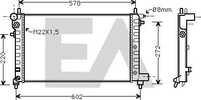 EACLIMA 31R55032 - Radiator, mühərrikin soyudulması furqanavto.az