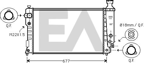 EACLIMA 31R55070 - Radiator, mühərrikin soyudulması furqanavto.az