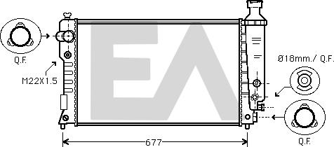 EACLIMA 31R55071 - Radiator, mühərrikin soyudulması furqanavto.az