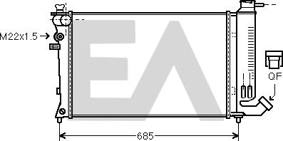 EACLIMA 31R55078 - Radiator, mühərrikin soyudulması furqanavto.az