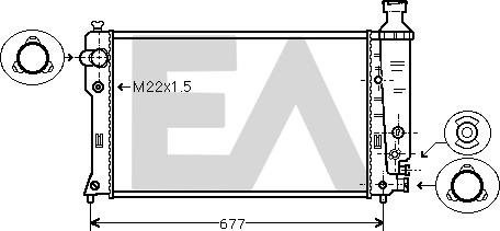 EACLIMA 31R55073 - Radiator, mühərrikin soyudulması furqanavto.az